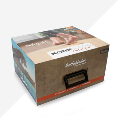Kartonkoffer, Koffer aus Karton, Präsentationskoffer, hochwertige Verpackungen, Tragegriff, individueller Koffer, Berberich Systems
