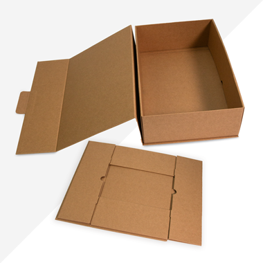 Berberich Systems, Hochwertige Verpackung, flachliegend, Klappschachtel, Klappdeckelschachtel